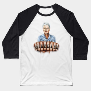 THUG LIFE CHEF BOURDAIN Baseball T-Shirt